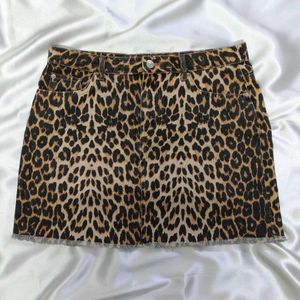 Leopard Print Mini Skirt
