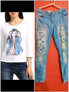 T-Shirt & Star Jeans Set