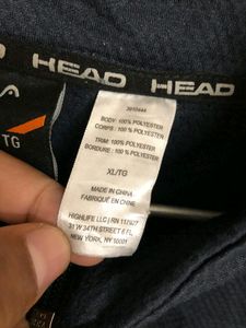 Head Zip Up Blue Jecket