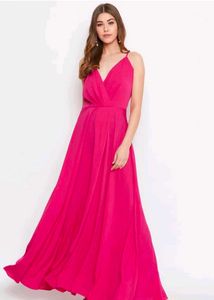 Elegant Pink Maxi Dress