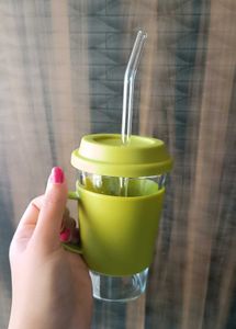Stylish Reusable Glass Tumbler