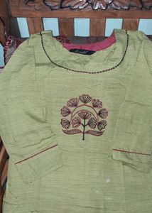 Affordable Green KURTI For DAILYWEAR