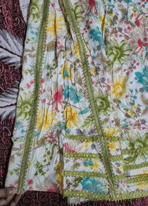 festive And Wedding Floral Ararkali Kurta set