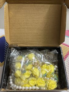 Jewellery Set for Haldi /Mehendi (Earrings , Bracelet , Necklace, Maang Tika)