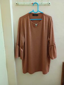 Minimalistic Nude Pink Coloured Tunic Top