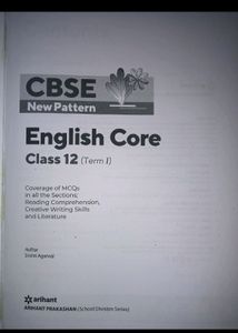 CBSE Arihant : English Core Class 12
