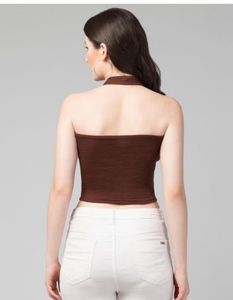 Brown Halter Top