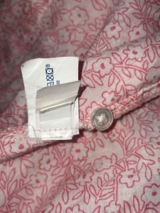 GAP Y2k Pink Floral Print Shirt For Women