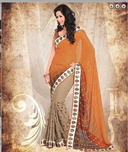Saree With Unstitched Blouse