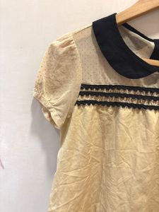 Vintage-Style Peter Pan Collar Blouse