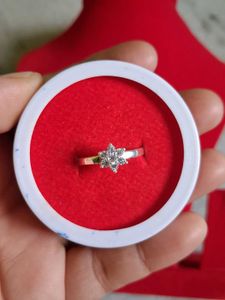 Elegant Flower Ring Pure Silver