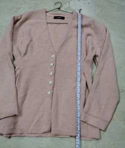 🔥Woolen blazer 😍 New Nude pink sweater overcoat