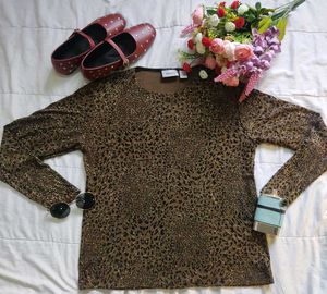 Vintage Animal Print Top party to