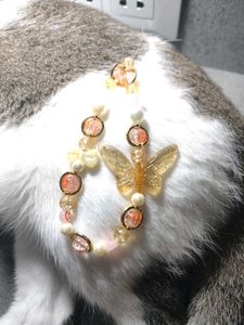 Butterfly Beaded Phone Charm / Keychain/ Bracelet