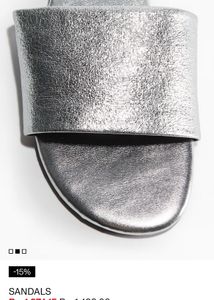 H&amp;M Silver. Flats - New
