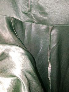 Green Dress with Floral Details