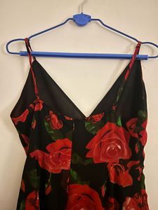 Floral Rose Print Dress