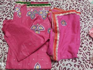 Pink Dress Material