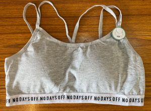 Gray 'No Days Off' Bra
