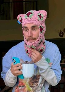 Crochet Justin Bieber&#39;s Cat Ear Balaclava/ski ma