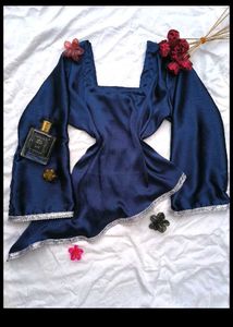 Customisable Navy Corset Style Top