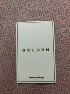 Bts jungkook official golden photocard