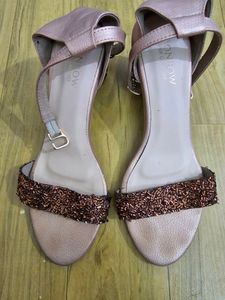 Maroon Block Heel