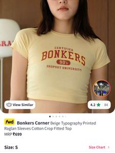 &#34;Certified Bonkers&#34; Crop Top
