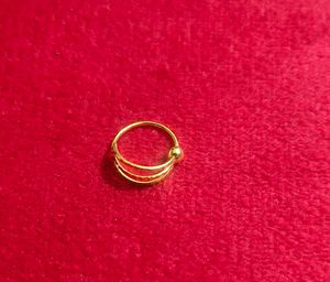 pure gold 16 k nose pin