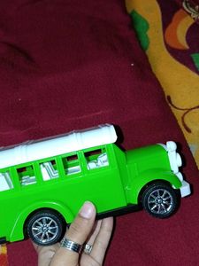 Green Toy Bus