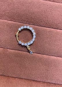 Dangling Diamond Noes Ring