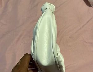 🤍Trendy White Ruched Shoulder Bag 🤍