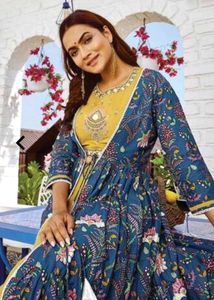 Floral Print Duster &amp; Pant Set