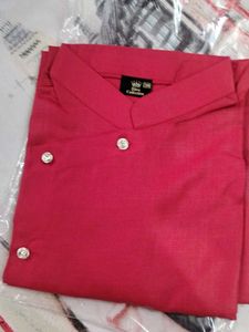 Red Asymmetric Kurta