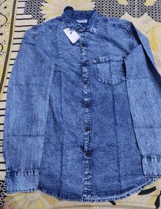 Denim Shirt - Casual Style Only M size 1 Pc availa