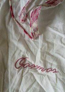Cute Y2K Shirt With Frilled Collar And Embroidery