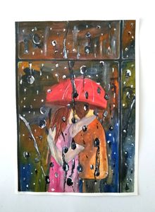 Acrylic painting, A5 size, New painting