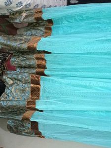 A Gown For Party With Dupatta&amp;leggings