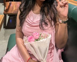 GenZ Ruffle Baby Pink Dress