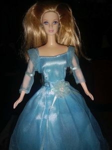 Vintage Blue Gown Barbie Doll