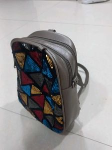 Sequin Triangle Backpack