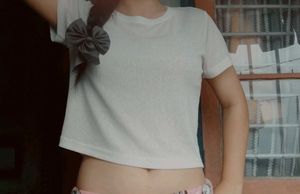 Casual White Crop Top
