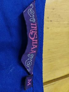 Blue Embroidered Kurti