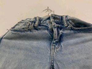Straight Ripped Design Baggy Jeans