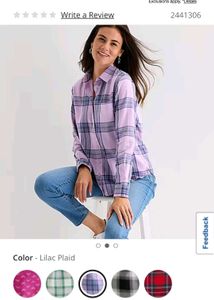 Lilac plaid Shirt