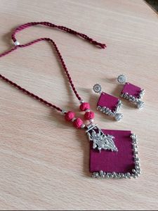 Febric Hand Made Necklace