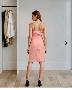 Peach Bodycon Mini Dress