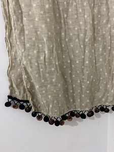 Elegant Dupatta with Pom Poms
