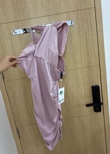 Pink Halter Mini Dress