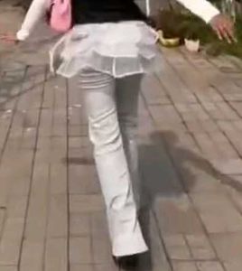 White Ruffled Mini Skirt